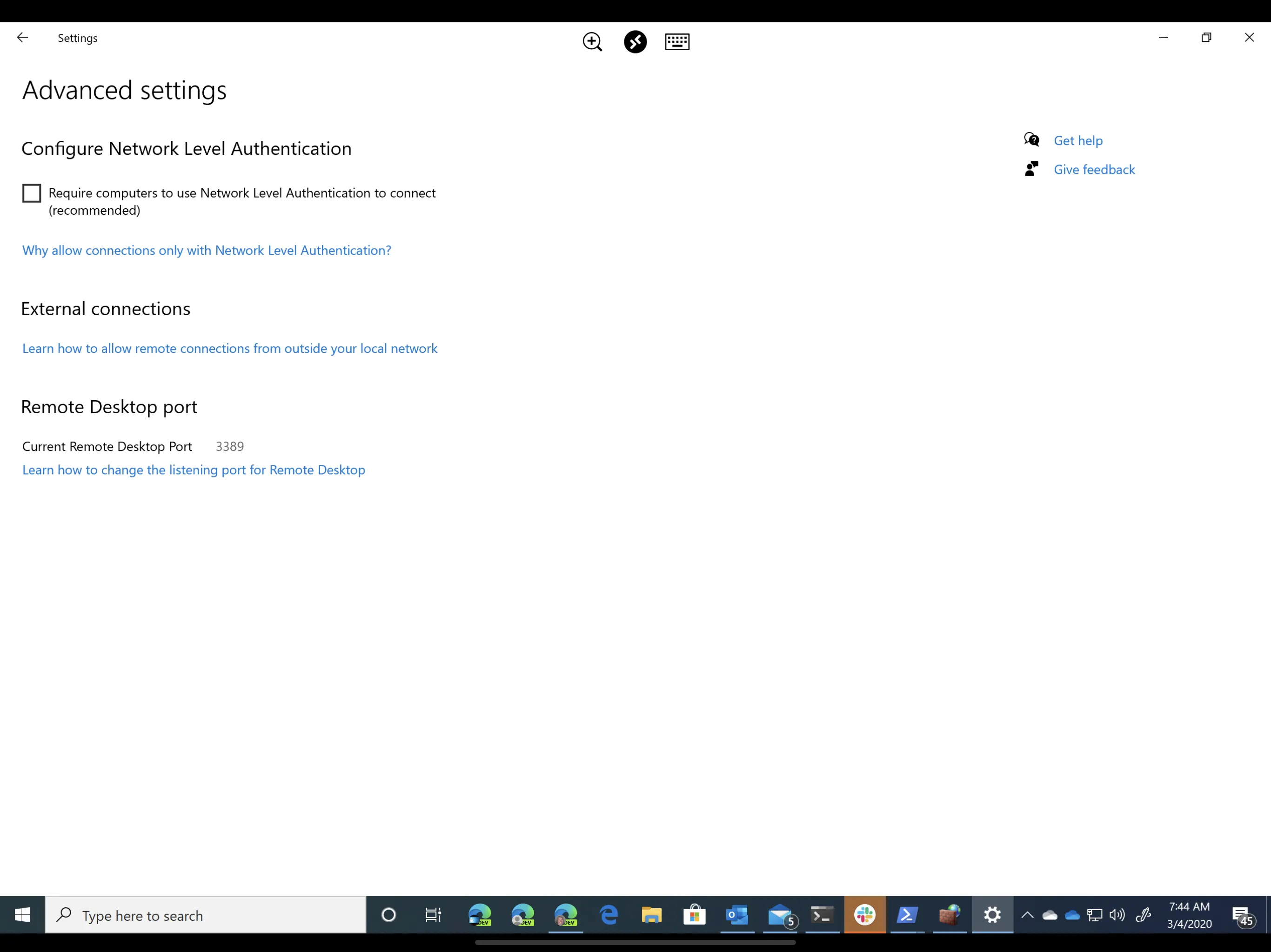 Network Level Auth